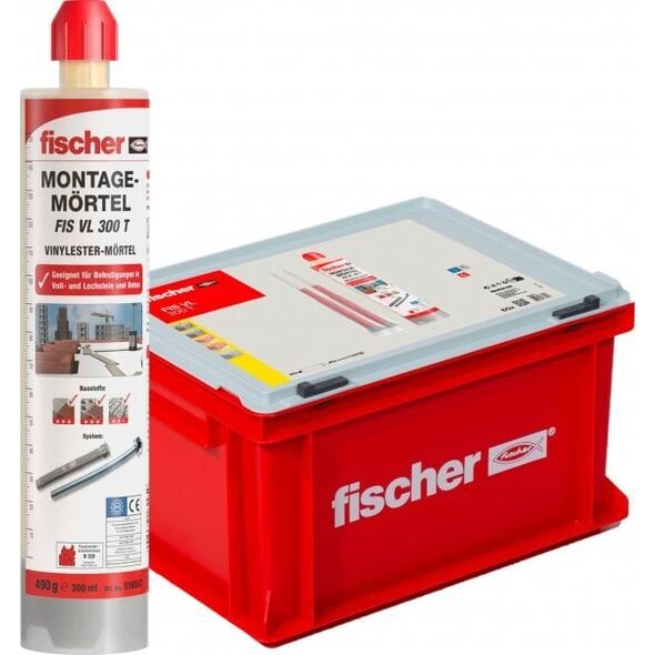 Fischer fischer Advantage Box Injection Mortar FIS VL 300 T HWK G (grey, 20 cartridges with 300ml each, in a case)