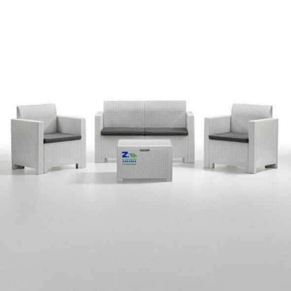 Σετ επίπλων κήπου Set Nebraska 3 λευκό 8003723090688