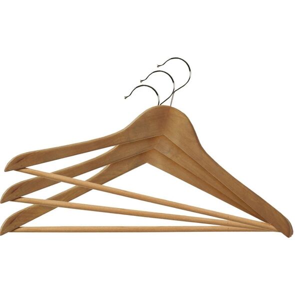 Κρεμάστρες ρούχων 6 τεμ. ξύλινες Wood 44 5cm 8004226010234
