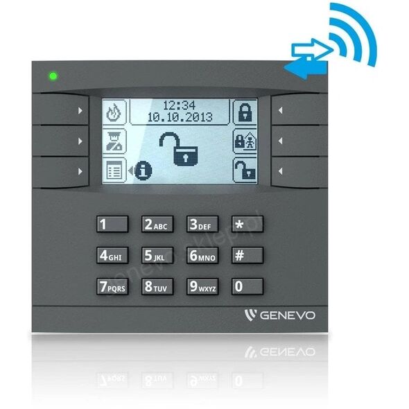 EVOKPD CLASSIC GY Bezprzewodowy manipulator LCD do central GENEVO
