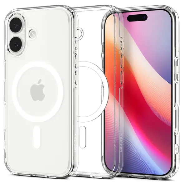 Etui Spigen Ultra Hybrid Mag MagSafe do Apple iPhone 17 Clear/white