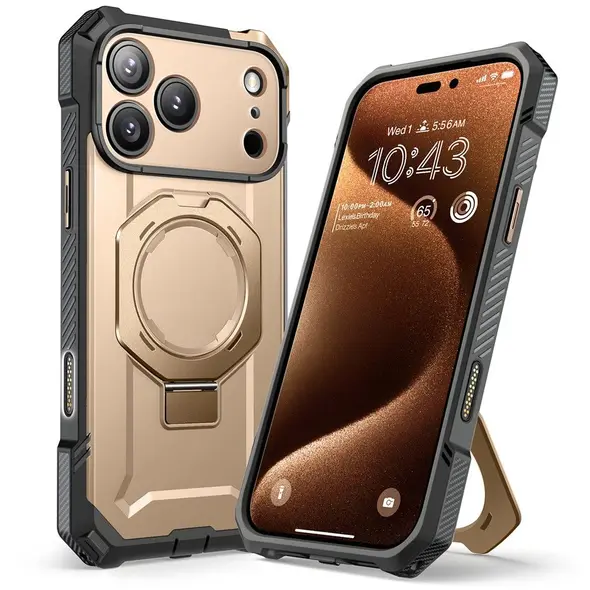 Etui Supcase Unicorn Beetle Grip Mag MagSafe do Apple iPhone 17 Pro Max Desert Gold