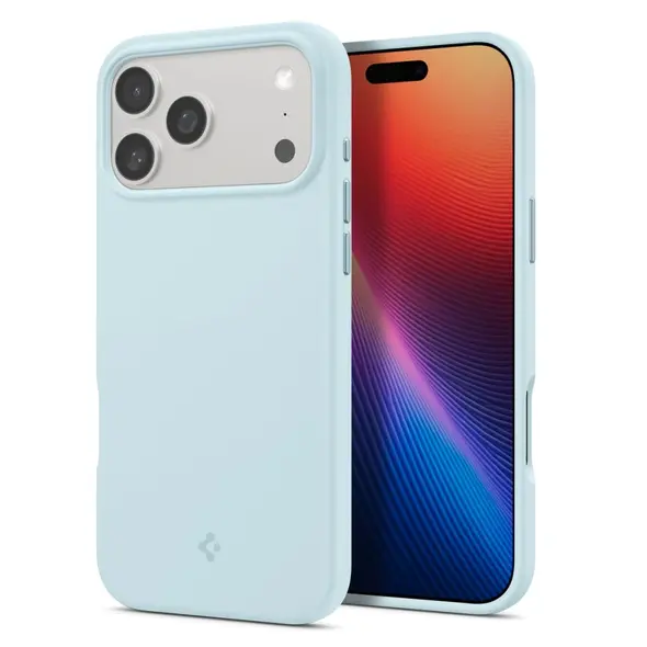 Etui Spigen Silicone Fit Mag MagSafe do Apple iPhone 17 Pro Max Mute Blue