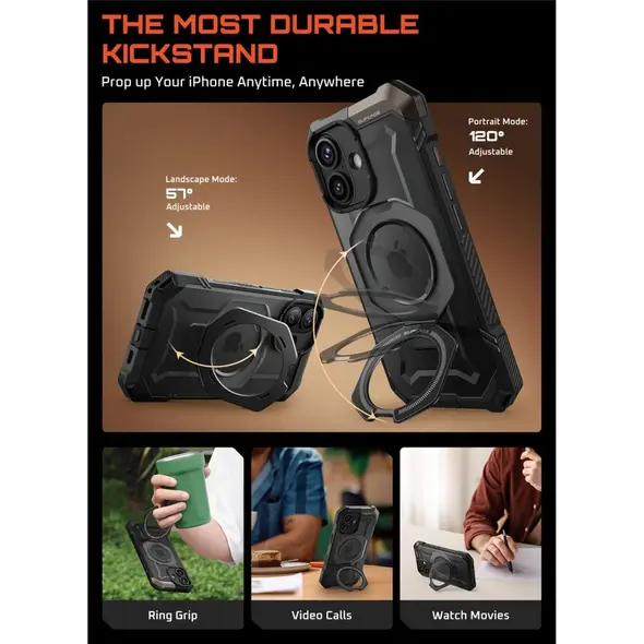 Etui Supcase Unicorn Beetle Grip Mag MagSafe do Apple iPhone 17 Black
