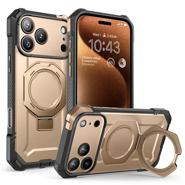 Etui Supcase Unicorn Beetle Grip Mag MagSafe do Apple iPhone 17 Pro Max Desert Gold