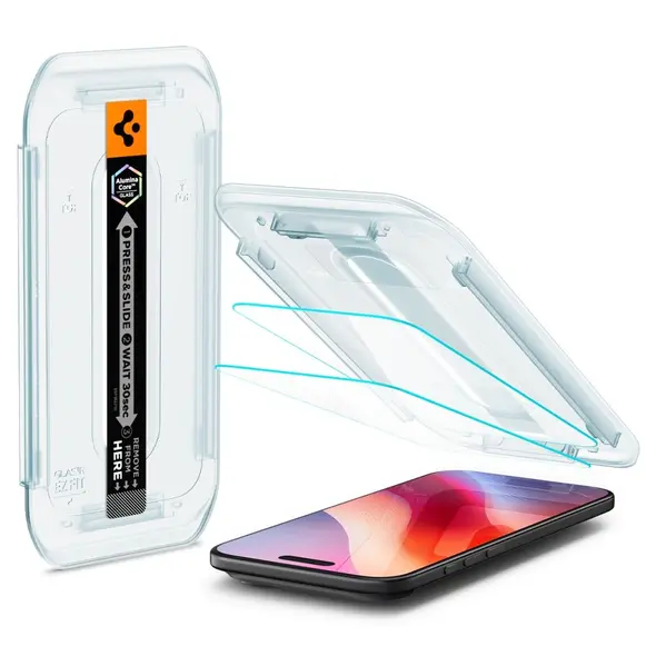 Szkło hartowane Spigen Glas.tr ez Fit do Apple iPhone 17 Air Clear [2 PACK]