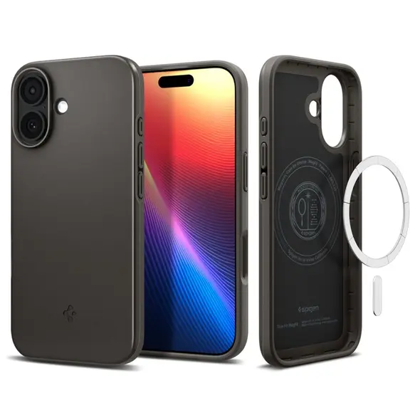 Etui Spigen Thin Fit Mag MagSafe do Apple iPhone 17 Gunmetal