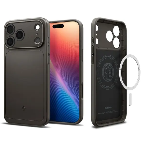 Etui Spigen Thin Fit Mag MagSafe do Apple iPhone 17 Pro Gunmetal