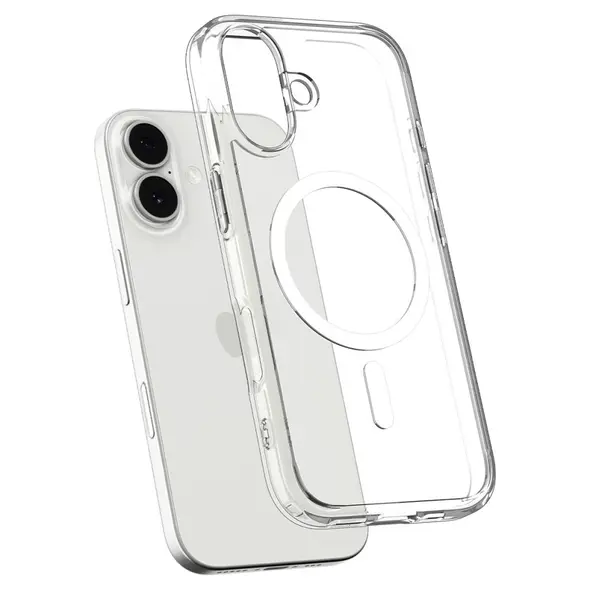 Etui Spigen Ultra Hybrid Mag MagSafe do Apple iPhone 17 Clear/white