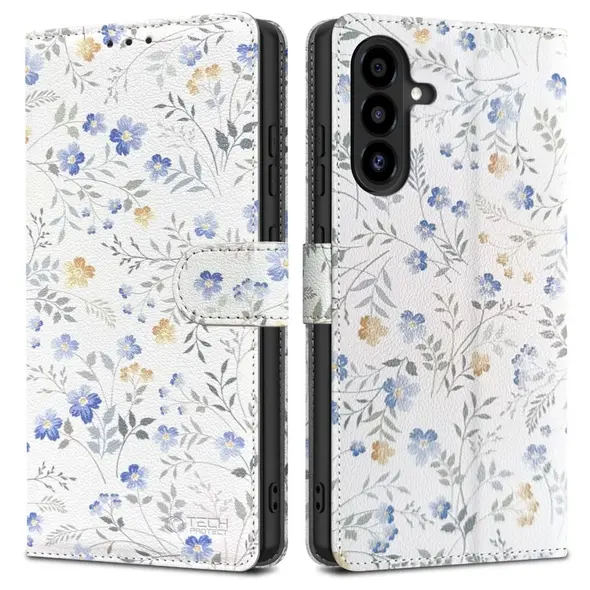 Etui z klapką Tech-Protect Wallet do Samsung Galaxy A26 5G / A17 4G / 5G Spring Flowers