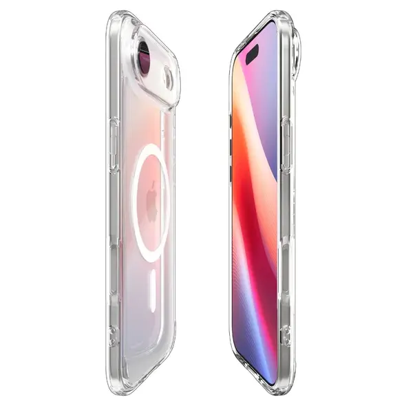 Etui Spigen Ultra Hybrid Mag MagSafe do Apple iPhone 17 Air Clear/white