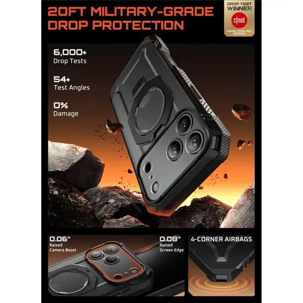 Etui Supcase Unicorn Beetle Grip Pro Mag MagSafe do Apple iPhone 17 Pro Black