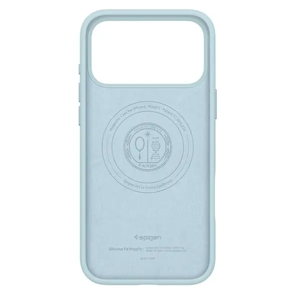 Etui Spigen Silicone Fit Mag MagSafe do Apple iPhone 17 Pro Max Mute Blue