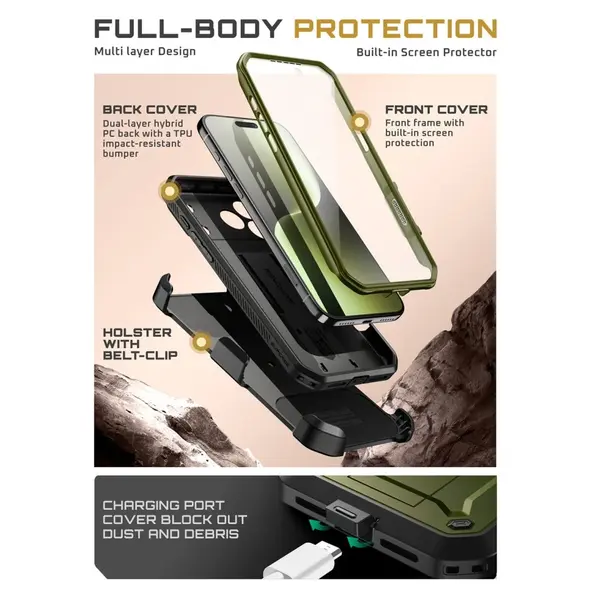 Etui Supcase Unicorn Beetle Pro do Apple iPhone 17 Pro Guldan