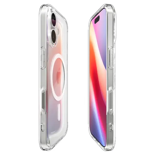 Etui Spigen Ultra Hybrid Mag MagSafe do Apple iPhone 17 Clear/white
