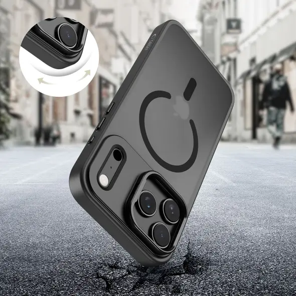 Etui Tech-Protect Magstand MagSafe do Apple iPhone 17 Pro Matte Black