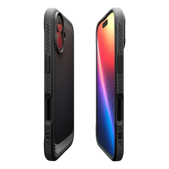 Etui Spigen Rugged Armor Mag MagSafe do Apple iPhone 17 Matte Black