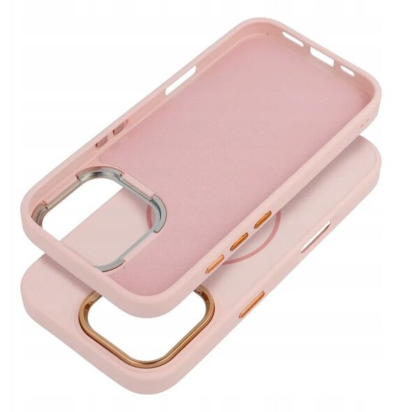 Θήκη FRAME MAG COVER συμβατή με MagSafe για IPHONE 16 PRO MAX ροζ πούδρας