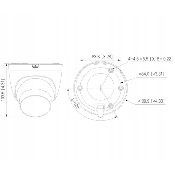 KAMERA IP IPC-HDW2849T-S-LED-0360B-PRO WizSense WizColor - 8&nbsp|Mpx 3.6&nbsp|mm DAHUA