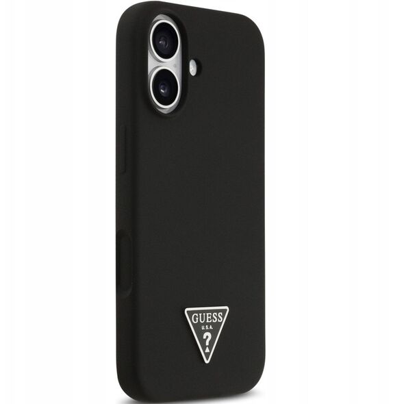 GUESS futerał do IPHONE 17 kompatybilny z MagSafe GUHMP17SSCTRLMK (Silicone W/ Triangle Logo) czarny