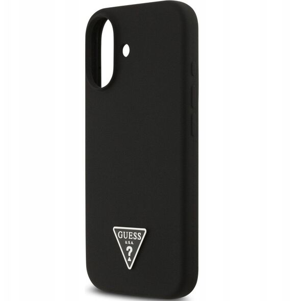 GUESS futerał do IPHONE 17 kompatybilny z MagSafe GUHMP17SSCTRLMK (Silicone W/ Triangle Logo) czarny