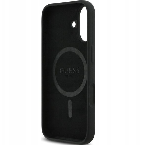 GUESS futerał do IPHONE 17 kompatybilny z MagSafe GUHMP17SSCTRLMK (Silicone W/ Triangle Logo) czarny