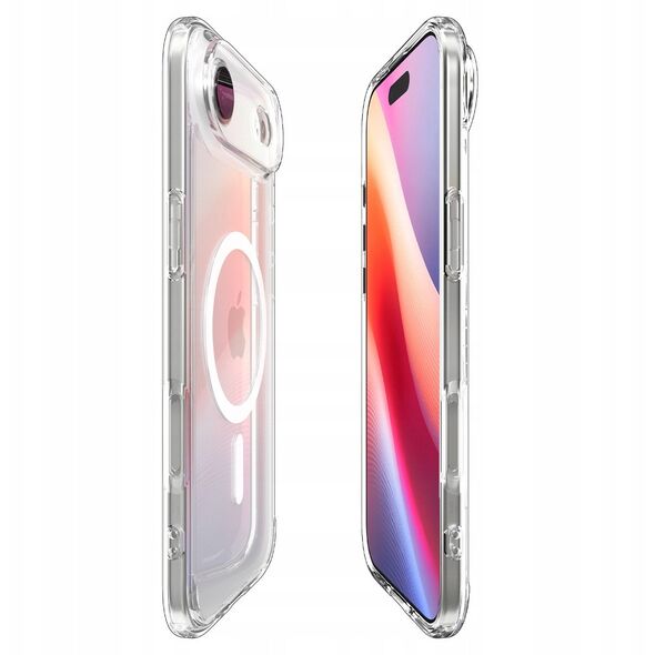 Etui Spigen Ultra Hybrid Mag MagSafe do Apple iPhone 17 Air Clear/white