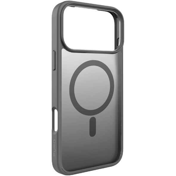 Etui Puro Gradient TPU kompatybilne z MagSafe na iPhone 17 Pro Max - szare