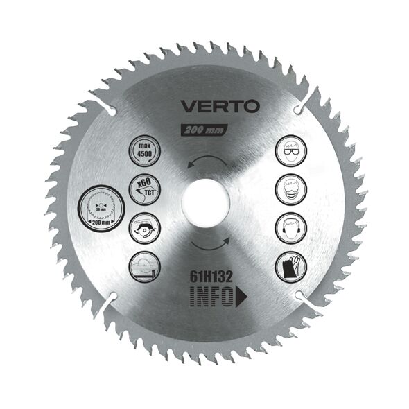 Verto Piła tarczowa 200x30mm 40Z 61H130