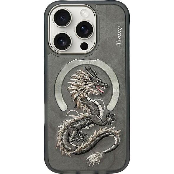 Etui Nimmy Dragon do iPhone 16 Pro szary standard