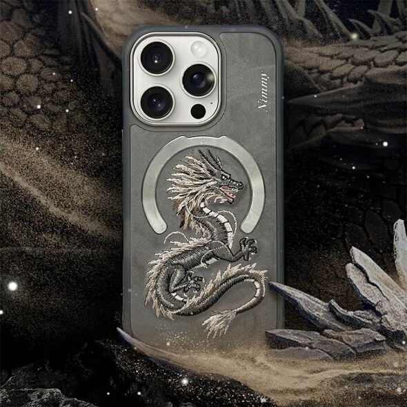 Etui Nimmy Dragon do iPhone 16 Pro szary standard