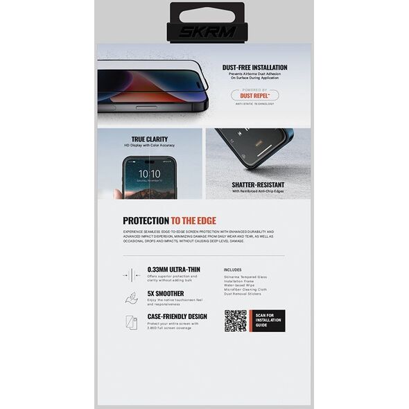 Szkło hartowane Skinarma True Clear do   iPhone 17 przezroczysty