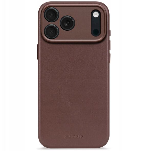 Decoded Leather Backcover - skórzana obudowa ochronna do iPhone 17 Pro Max kompatybilna z MagSafe (chocolat brown)