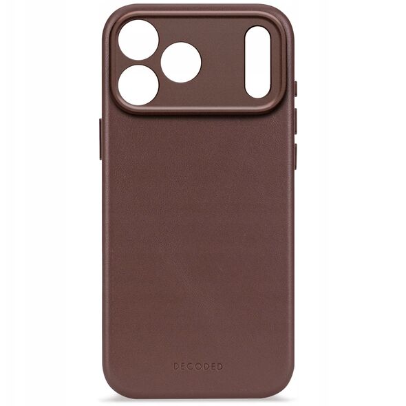 Decoded Leather Backcover - skórzana obudowa ochronna do iPhone 17 Pro Max kompatybilna z MagSafe (chocolat brown)