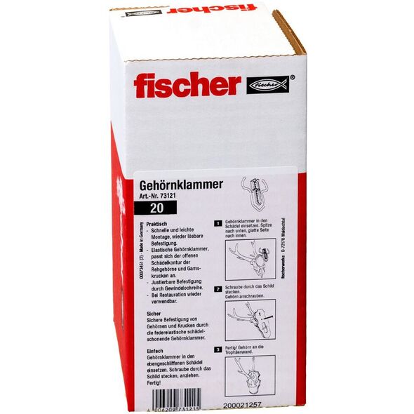 Fischer 73121 Montage-Kit Grau (073121)