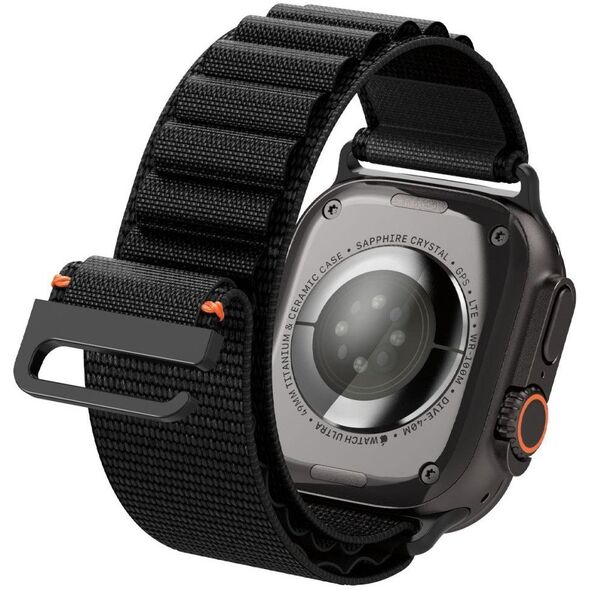 Pasek Spigen WBF1 Band do Apple Watch 6/7/8/9/10/SE/Ultra 1/2 44/45/46/49mm Black