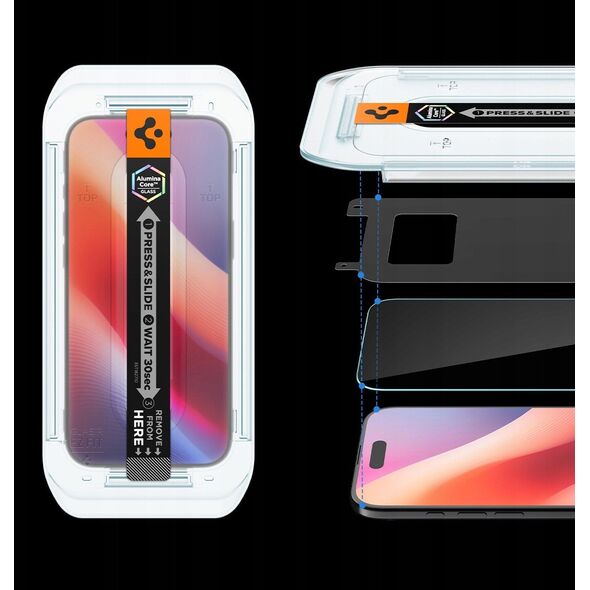 Szkło prywatyzujące Spigen Glas.tr ez Fit do Apple iPhone 17 Air Privacy [2 PACK]