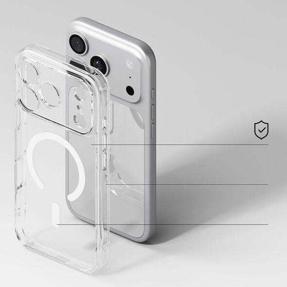 Etui Ringke Fusion Magnetic MagSafe do Apple iPhone 17 Pro Clear