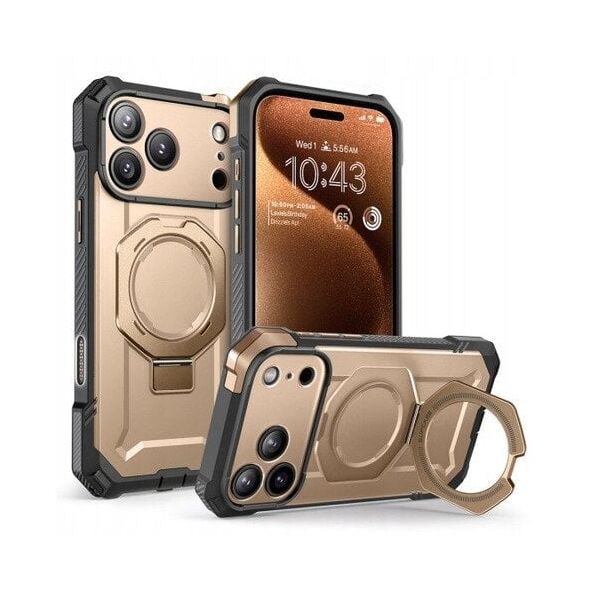 Etui Supcase Unicorn Beetle Grip Mag MagSafe do Apple iPhone 17 Pro Max Desert Gold