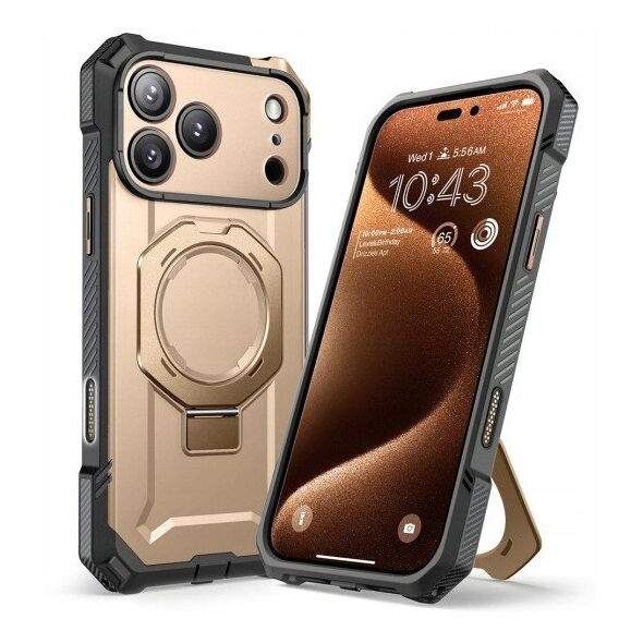 Etui Supcase Unicorn Beetle Grip Mag MagSafe do Apple iPhone 17 Pro Max Desert Gold