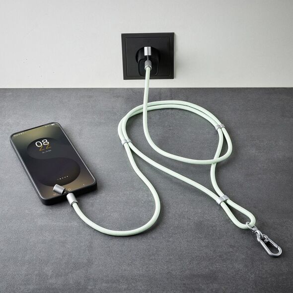 CABLE USB-C TO USB-C 1.65M/LANYARD GREEN 7991007 INTENSO