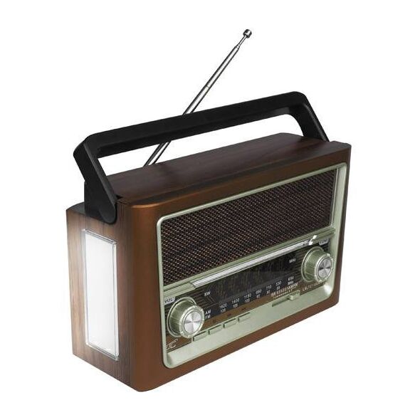 Radio przenośne LTC ELMA RETRO Bluetooth USB latarka