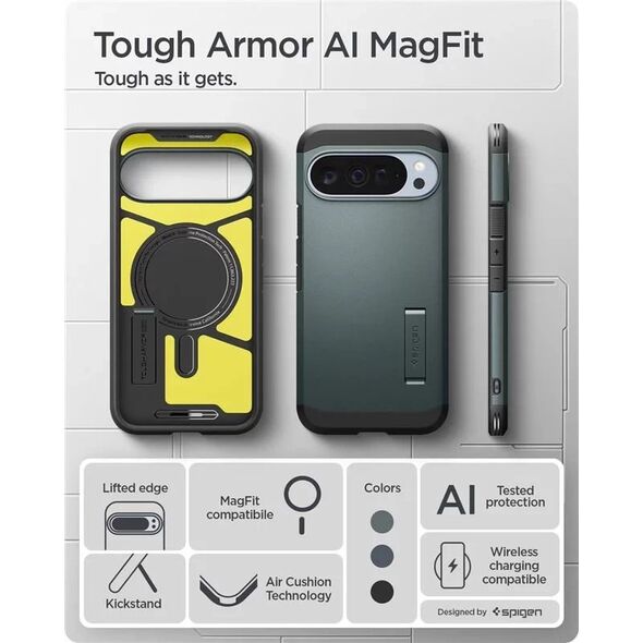 Spigen Tough Armor MagSafe, abyss green - Google Pixel 10 Pro XL
