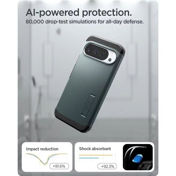 Spigen Tough Armor MagSafe, abyss green - Google Pixel 10 Pro XL