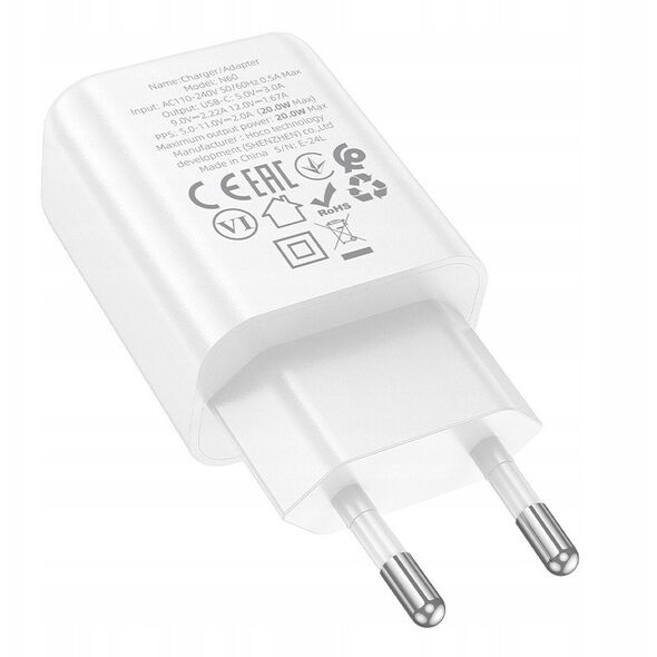 HOCO wall charger Type C PD QC 20W N60 white