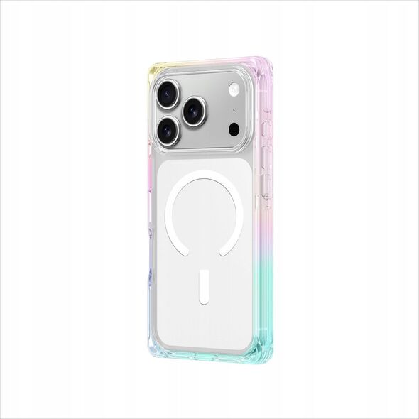 Etui AMAZINGTHING Omni na iPhone 17 Pro kompatybilne z MagSafe - przezroczyste-tęczowe