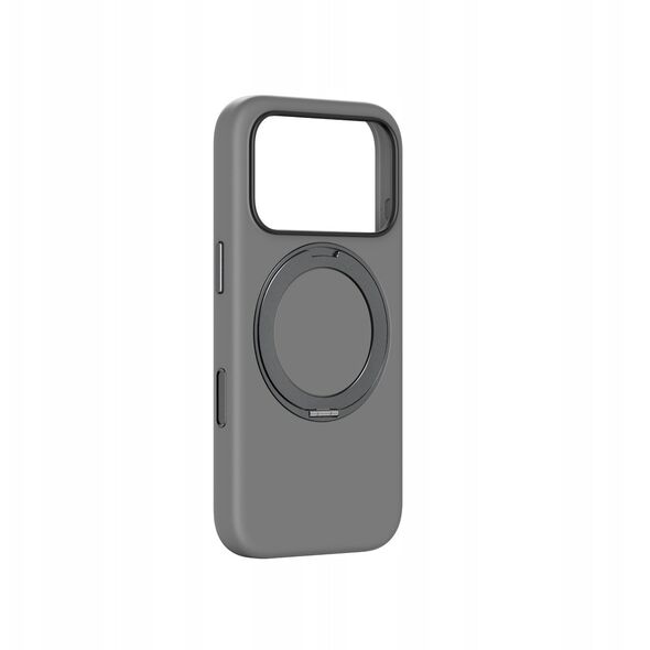 Etui AMAZINGTHING Cloudie na iPhone 17 Pro z podstawką - szare