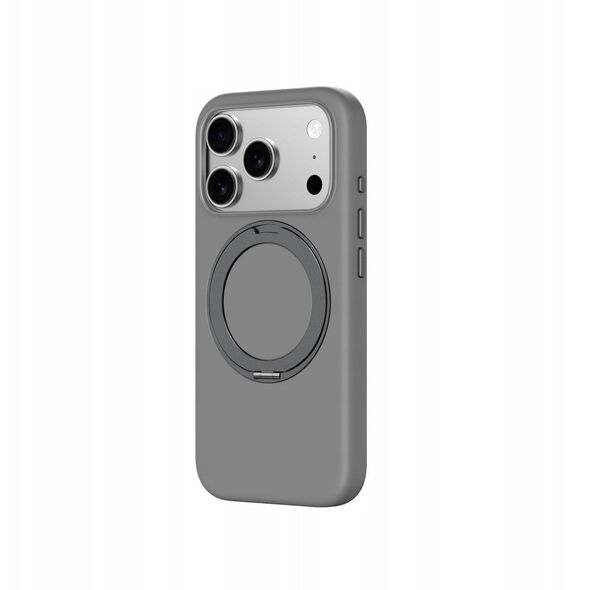 Etui AMAZINGTHING Cloudie na iPhone 17 Pro z podstawką - szare