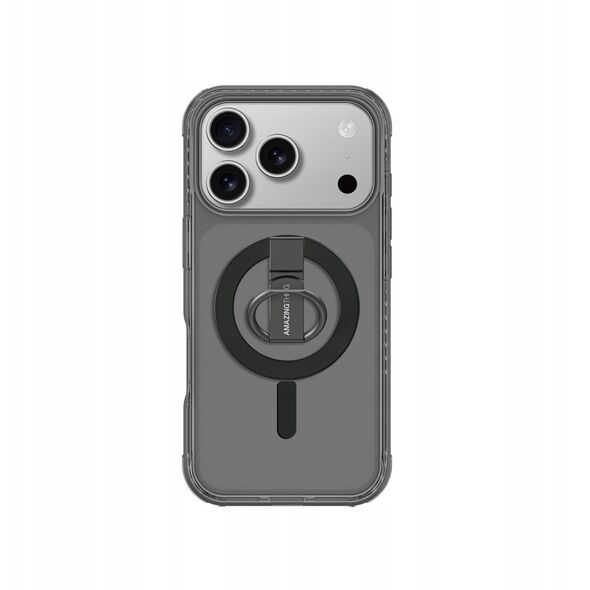 Etui AMAZINGTHING Titan Pro Grip Ring Set na iPhone 17 Pro Max kompatybilne z MagSafe - czarne