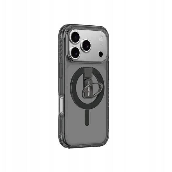 Etui AMAZINGTHING Titan Pro Grip Ring Set na iPhone 17 Pro Max kompatybilne z MagSafe - czarne